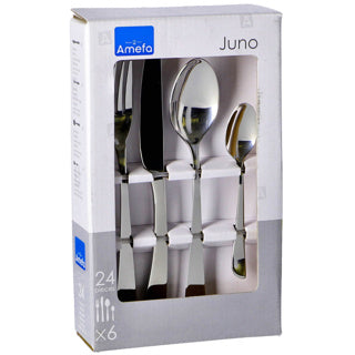 Amefa juno bestiksæt 24 dele rustfrit stål