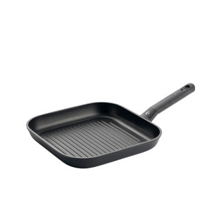 Bk easy induktionsgrillpande 26x26cm - pfas-fri non-stick belægning - induktionsgrillpande - keramisk pande - ovnsikker op til 160°c - kolde håndtag - sort