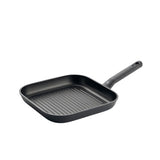 Bk easy induktionsgrillpande 26x26cm - pfas-fri non-stick belægning - induktionsgrillpande - keramisk pande - ovnsikker op til 160°c - kolde håndtag - sort