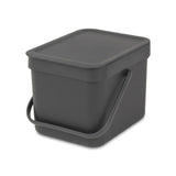 Brabantia sort go affaldsspand - 6 liter - mørkegrå