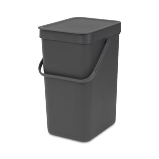 Brabantia sort go affaldsspand - 12 liter - mørkegrå