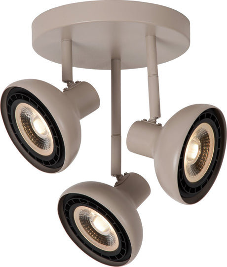 Lucide sensas - loftspot (loftslampe) - ø 25,8 cm - 3xgu10 (es111) - beige
