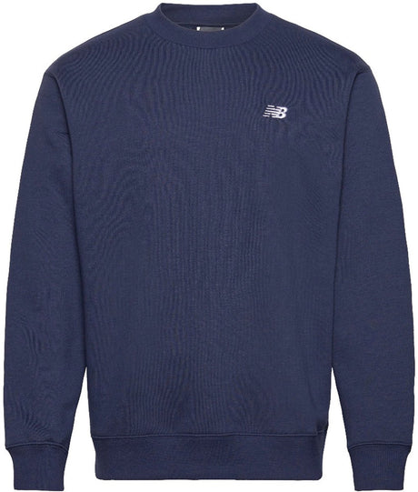 New balance sport essentials fleece crew herresweater - marineblå