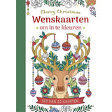 Deltas lykønskningskort til farvelægning - glædelig jul