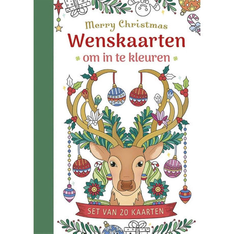 Deltas lykønskningskort til farvelægning - glædelig jul