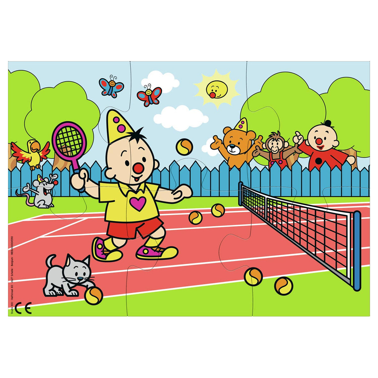 Studio 100 bumba puslespil - tennis, 6 stk.