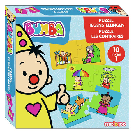Bumba puslespil 10 i 1 - modsætninger - 10 puslespil af 2 brikker