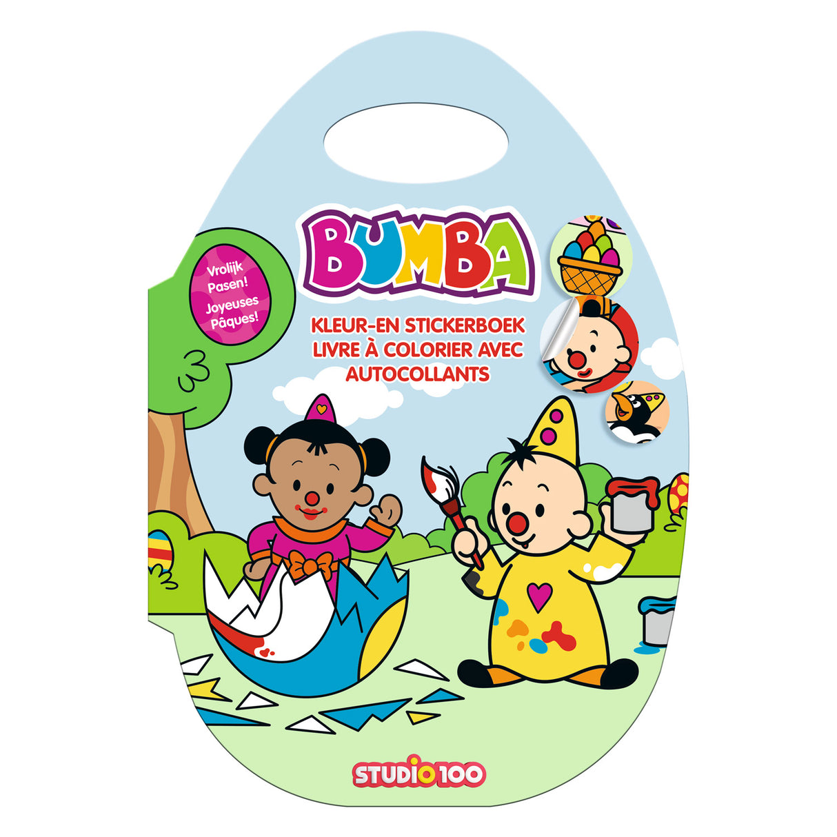 Studio 100 Bumba Color and Sticker Book Easter