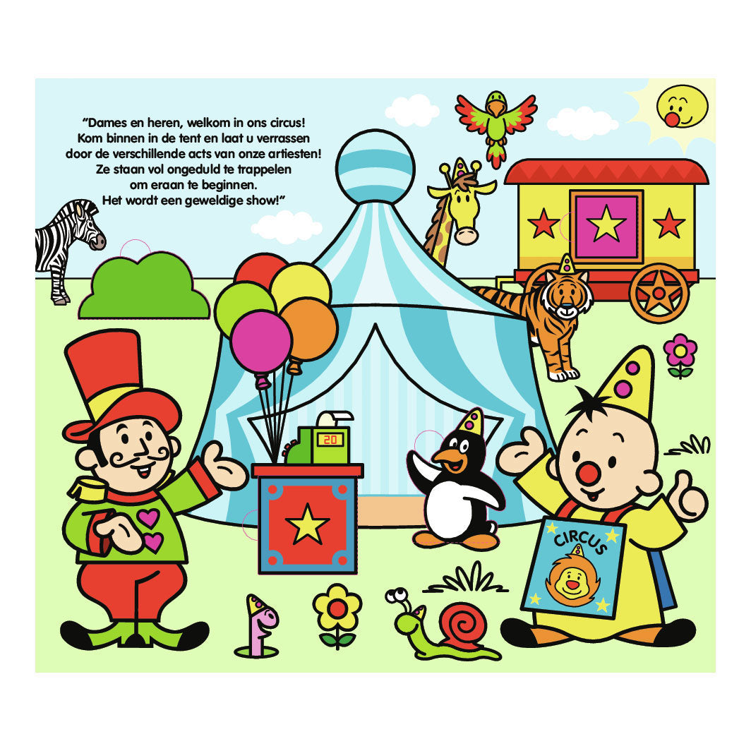 Studio 100 bumba tavlebog med klapper - i cirkus