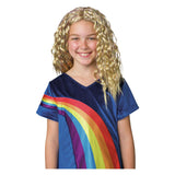 K3 dress up tilbehør - paryk julia - med glitter extensions og nål