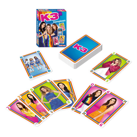 K3 kortspil - mester - med 55 kort