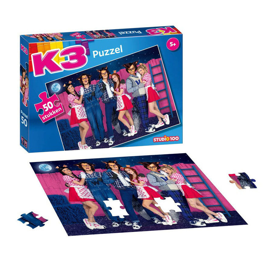 Studio 100 K3 Line Puzzle 3 Piglets and the Wolves, 50 ..