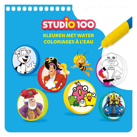 Studio 100 malebog - farvelægning med vand