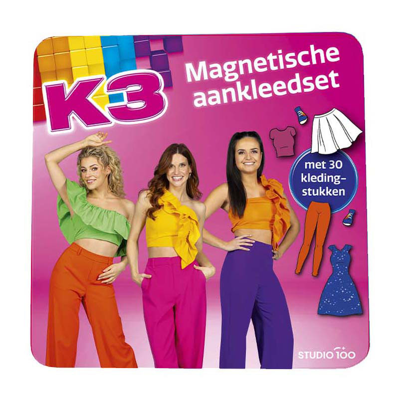 Studio 100 k3 magnetisk udklædningsspil