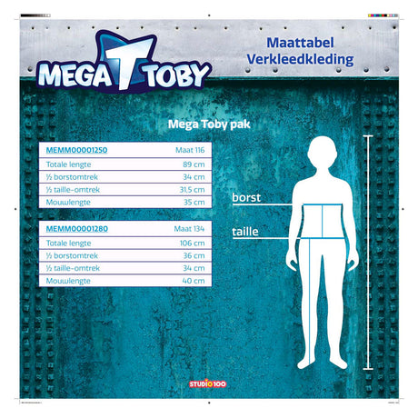 Mega mindy kostumer - kostume mega toby 3 5 år - str. 116