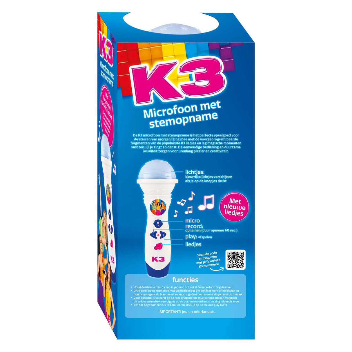 K3 mikrofon med stemmeoptagelse