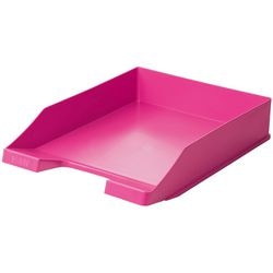 Han letter tray - classic - 255 x 348 x 65mm - pink - stackable - ha-1027-x-56