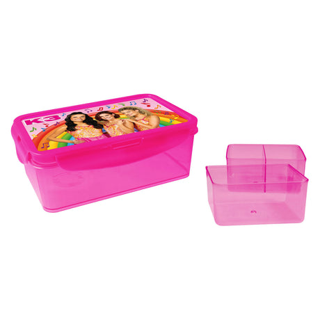 Studio 100 k3 broodtrommel met extra doosjes - magenta