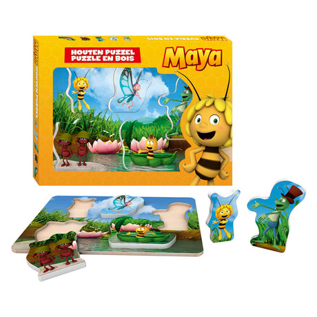 Studio 100 maya træpuslespil med tykke brikker - størrelse A4