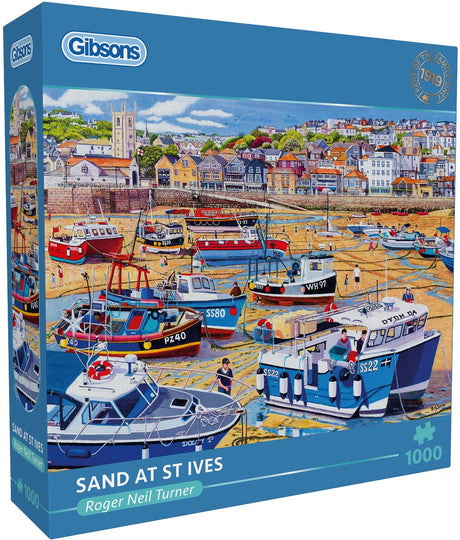 Gibsons - sand ved st ives (sand ved st ives) - roger neil turner - 1000 brikker - 68×49cm - puslespil for voksne
