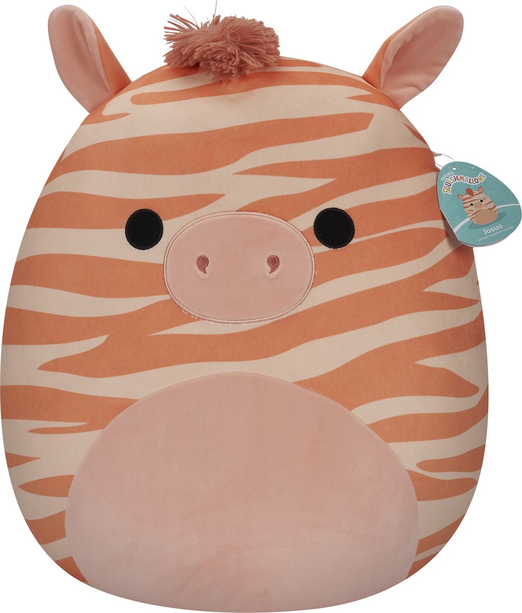 Squishmallows josue - fersken zebra 50cm plys