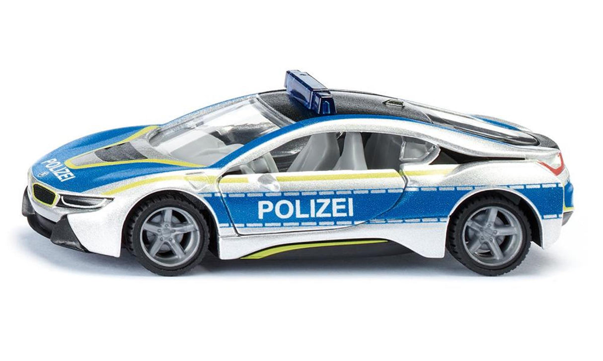 Siku 2303 BMW i8 politibil (tysk) 94x45x27mm