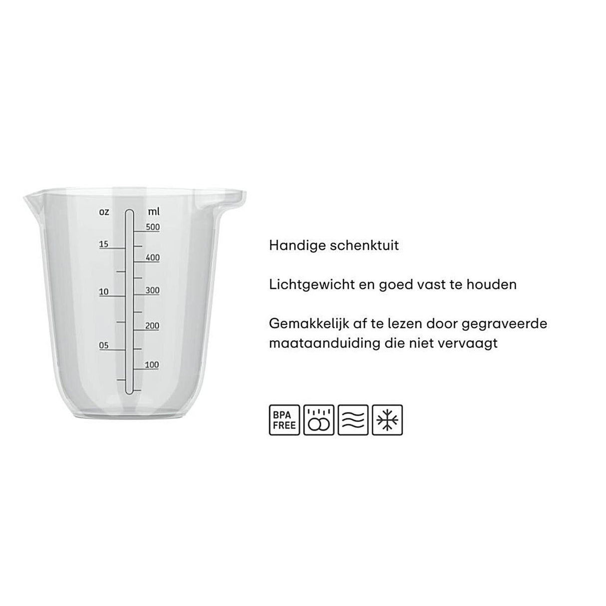 Mepal målebæger chef it 500ml - klar