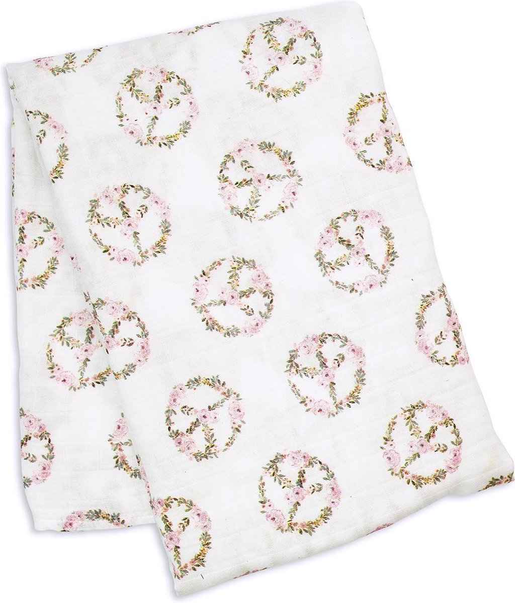 Lulujo - hydrofil klud - svøb - bambus - 120x120 cm - fred