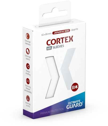 Ultimate guard cortex ærmer japansk størrelse (60) - hvid