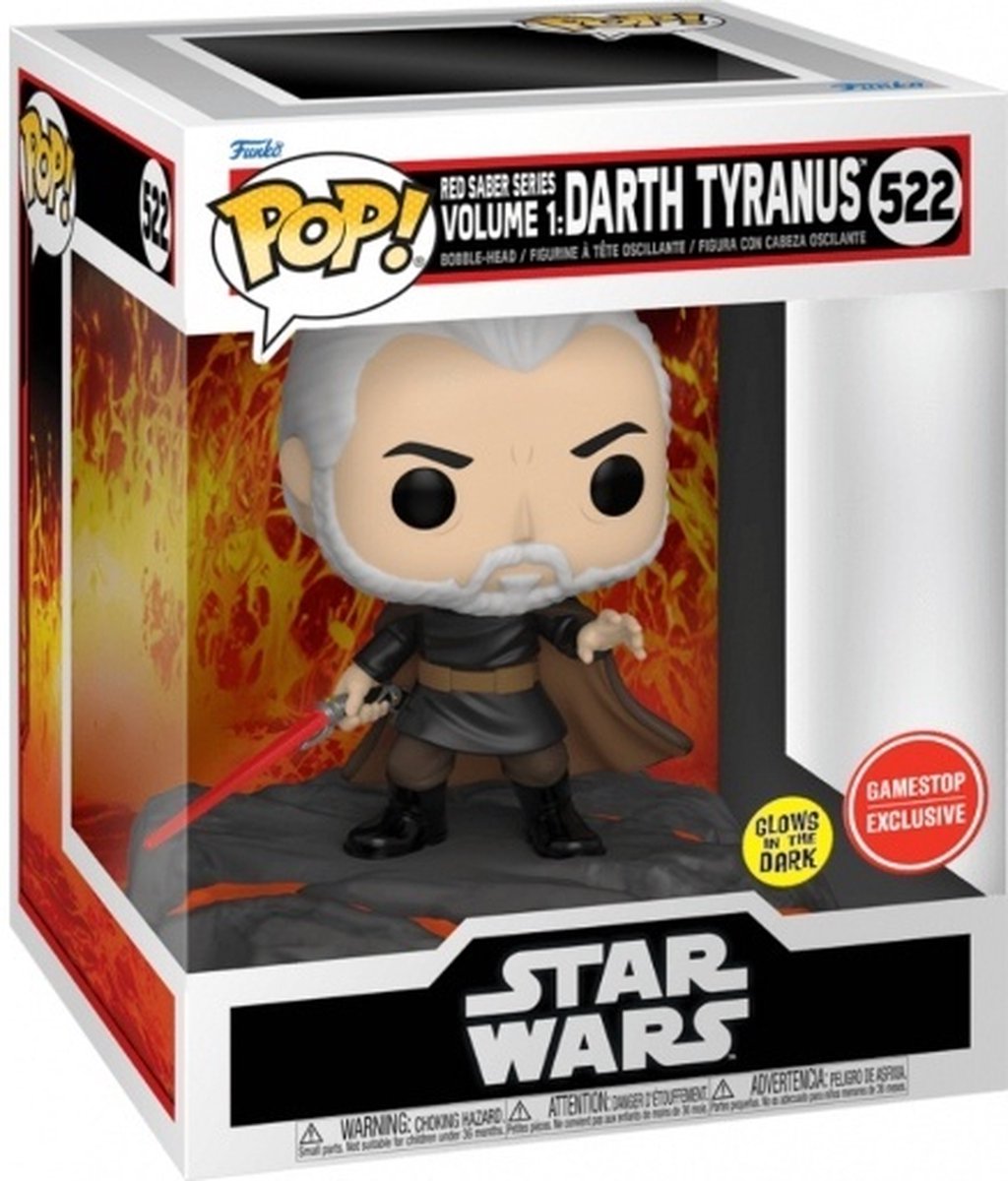 Funko pop! rød sabel serie bind 1: darth tyranus - pop #522