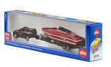 Siku 2543 bil med motorbåd 1:55