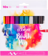 Bruynzeel ecoline penselpensæt galaxy, 10 farver