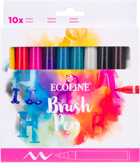 Bruynzeel ecoline penselpensæt galaxy, 10 farver