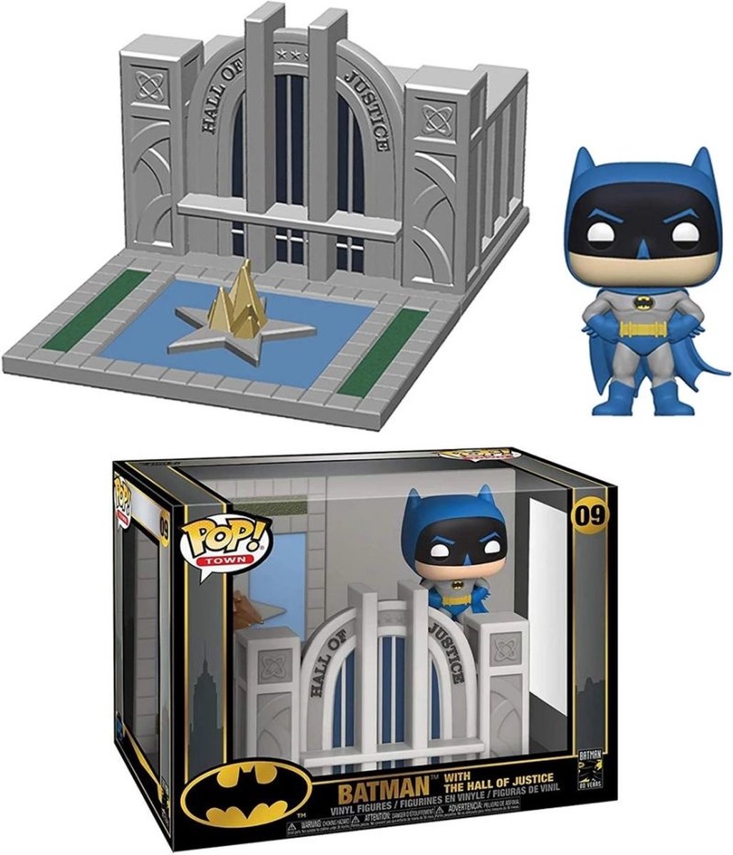 Funko pop rådhus for retfærdighed med batman vinyl figur