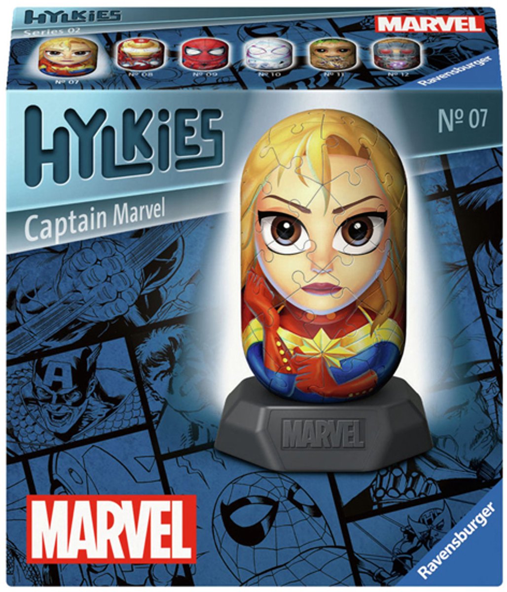 Ravensburger 3D Puzzle Hylkies Marvel Captain Marvel, 54..