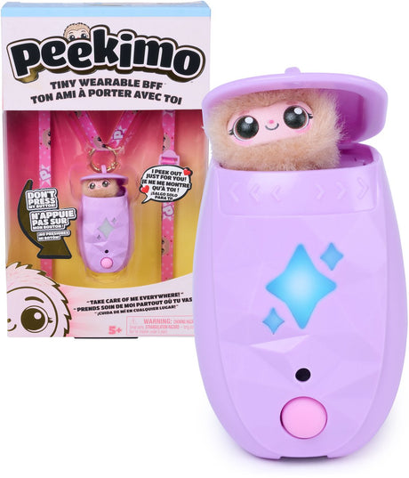 Spin master peekimo interactieve knuffel - paars