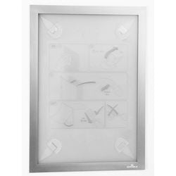 Holdbar 484323 dokumentholder sølv (b x h) 236 mm x 323 mm DIN A4 portræt, DIN A4 liggende