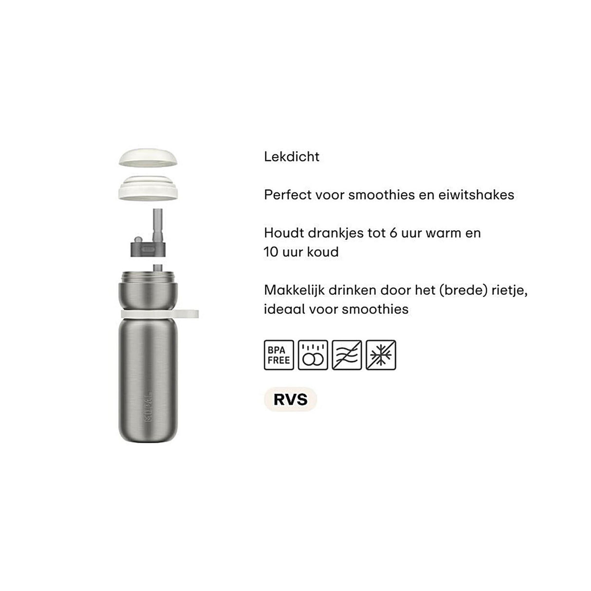 Mepal isoleret flaske twist sport 600ml - midnatsblå