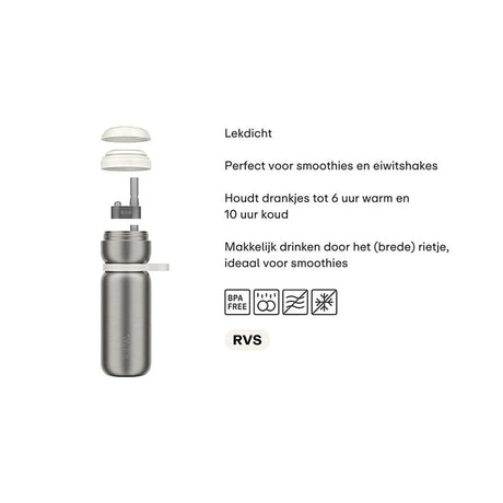 Mepal isoleret flaske twist sport 600ml - midnatsblå