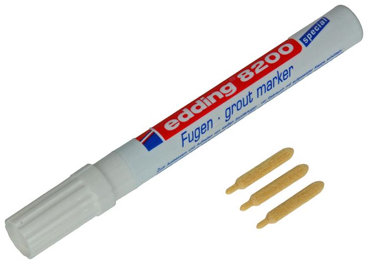 Edding 1006772 - udg. fugemarkør 8200 clips. | 5 stk