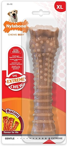 Nylabone Dura tygger for hårde bijters bacons smag
