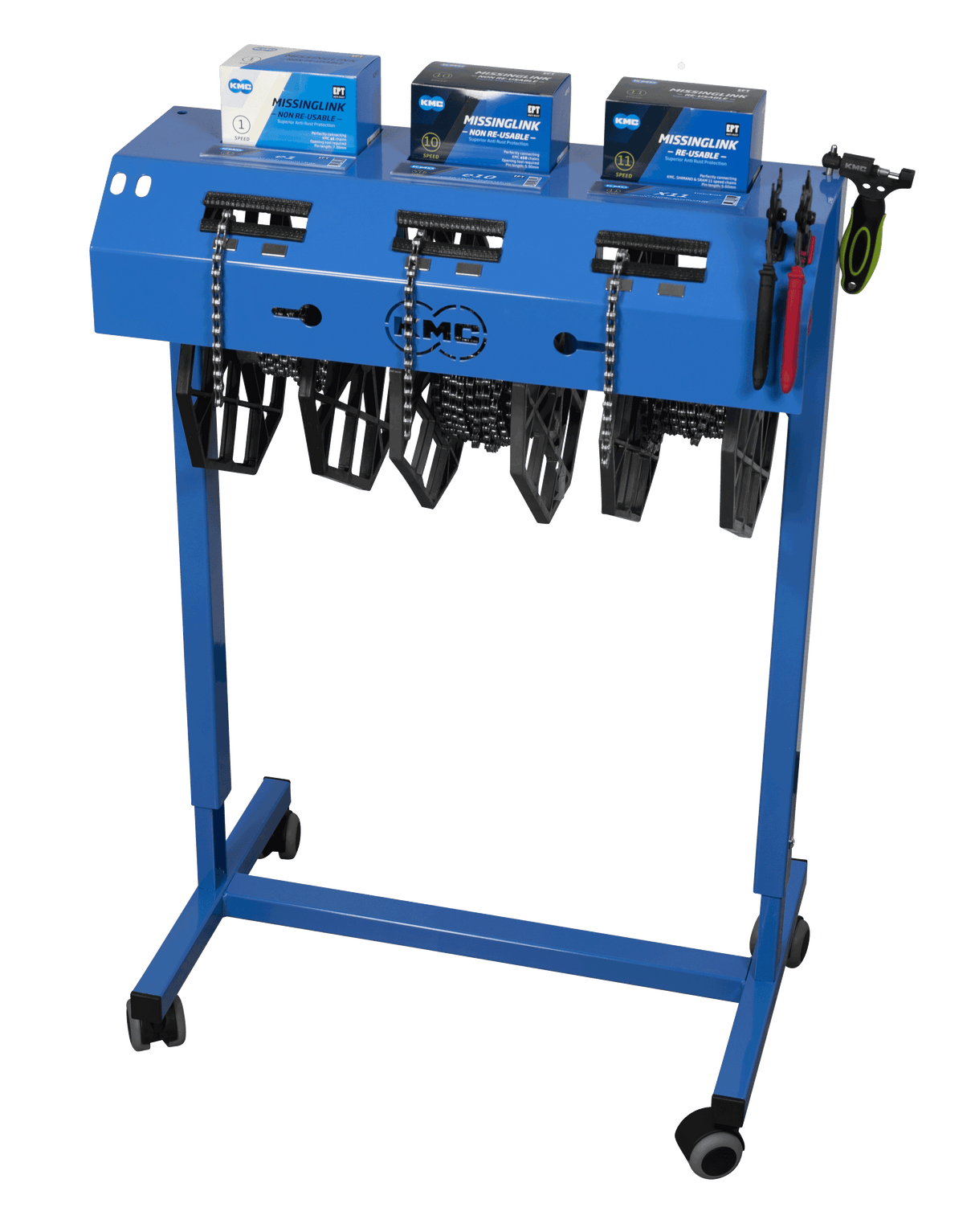 KMC Bicycle Chain Roller Pro - Blue - 90x60x40cm