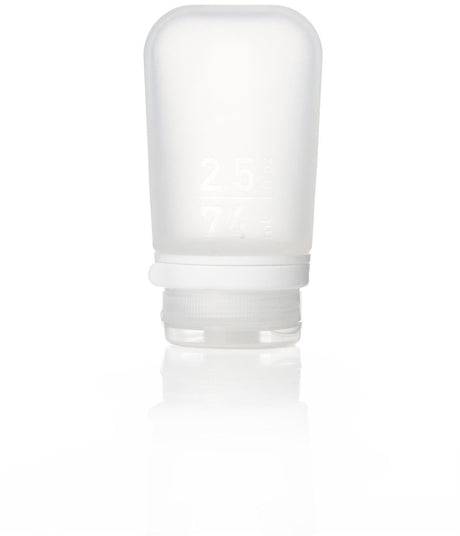 Human gear - gotoob+ - rejseflaske - kolbe - genanvendelig - lækagesikker - let - medium - 74ml - klar