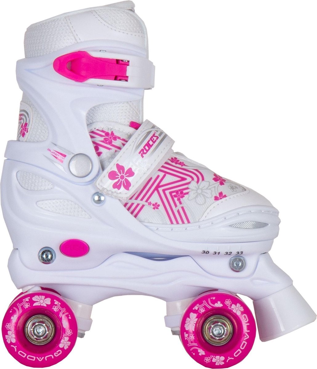 quaddy 3.0 rulleskøjter hvid pink 34-37