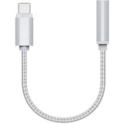 USB-C til 3,5 mm adapterkabel xlayer premium sølv