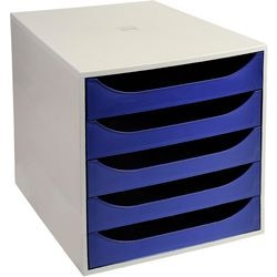 Ladenkastje viking 5 laden grijs blauw
