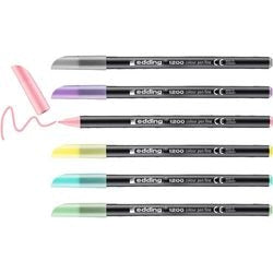 Edding 1200 6 s tekenstift set - assorti (6 stuks: 083,058,087,089,088,026) - 0,5-1mm