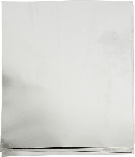 Creativ company præget folie, a5, ark 148x210 mm, tykkelse 0,9 mm, sølv, 10 stk. 1 æske