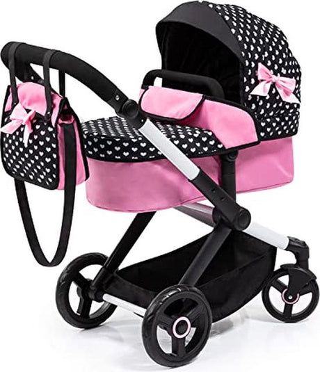Bayer design - dukkevogn xeo i sort, hvid og pink
