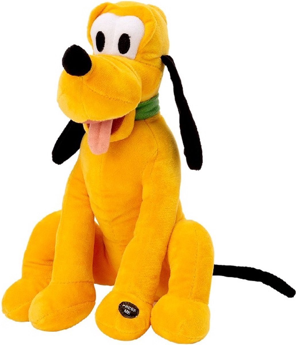 Disney pluto krammetøj - mickey mouse krammetøj - med lyd - 30cm